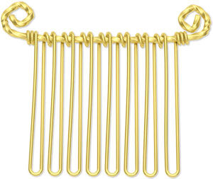 Wire comb with untwisted loops